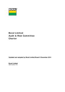 Review of Audit Committee Charter