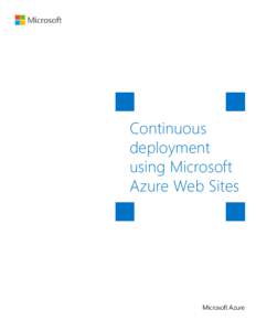 Continuous Deployment Using Microsoft Azure Web Sites