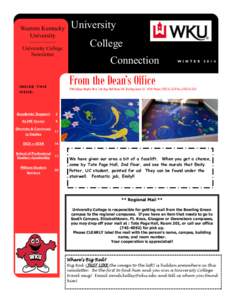 Western Kentucky University ————— University College Newsletter