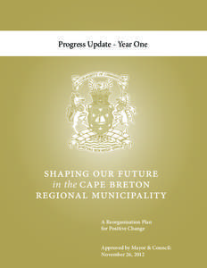 Progress Update - Year One  in the A Reorganization Plan for Positive Change