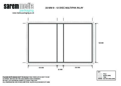 33 MMDISC MULTIPAK INLAY www.media-packaging.co.uk 198 MM  130 MM