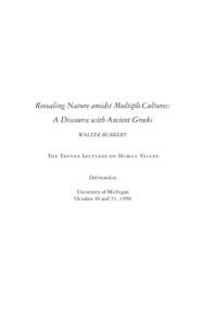 Philosophy / Science / Metanarratives / Greek mythology / Philosophy of science / Walter Burkert / Anaxagoras / Myth and ritual / Aristotle / Ancient Greek mathematicians / Ancient Greek philosophers / Humanities