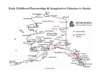 Early Childhood Partnerships & Imagination Libraries in Alaska Wainwright	
   Point Hope 	
  