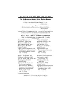 Nos[removed], -1248, -1254, -1268, -1269, and[removed]In the Supreme Court of the United States UTILITY AIR REGULATORY GROUP, ET AL., Petitioners, v.