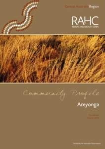 Central Australia Region  Community Profile Areyonga 1st edition March 2010