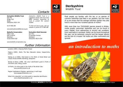 Derbyshire  Contacts Wildlife Trust
