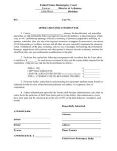 Application for Attorney Fee