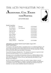 The Acts Newsletter no 10  A CUM THORPE With sizewell