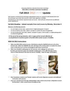 Fall 2013 instructions for updating existing e-port