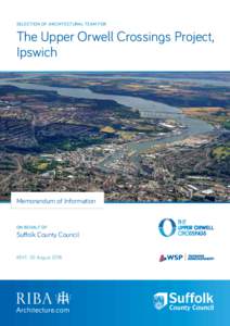 Geography of England / Counties of England / Local government in England / Auctions / Procurement / PQQ / Call for bids / Ipswich Dock / Orwell / Ipswich / Government procurement / Suffolk