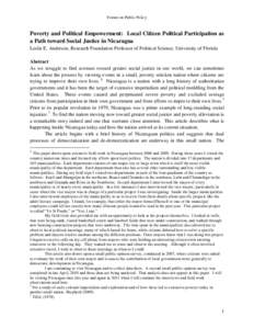 Elections in Nicaragua / Sandinista National Liberation Front / Revolutions / Daniel Ortega / Sandinismo / Enrique Bolaños / Arnoldo Alemán / Managua / Contras / Nicaragua / Politics / Nicaraguan Revolution