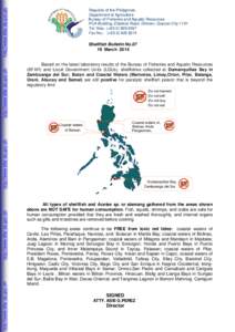 http://www.bfar.da.gov.ph http://www.bfar.da.gov.ph Republic of the Philippines Department of Agriculture Bureau of Fisheries and Aquatic Resources
