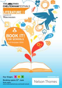 13  Book It! for schools 4-11 October 2013