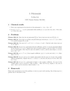 Mathematics / Algebra / Polynomials / Abstract algebra / Field theory / Computer algebra / Elementary algebra / Fundamental theorem of algebra / Irreducible polynomial
