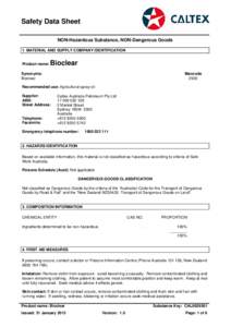 Safety Data Sheet NON-Hazardous Substance, NON-Dangerous Goods 1. MATERIAL AND SUPPLY COMPANY IDENTIFICATION Product name: