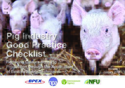Pig Industry Good Practice Checklist Reducing Odours from Pig Production through the Application of Best Available Techniques