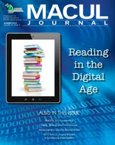 A Publication of the Michigan Association for Computer Users in Learning SUMMER 2015