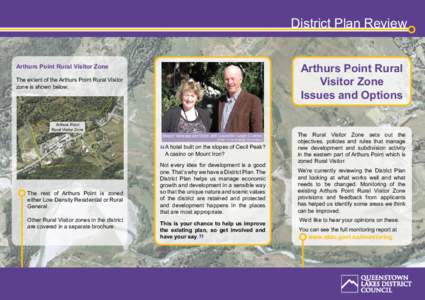 District Plan Review Arthurs Point Rural Visitor Zone Issues and Options  Arthurs Point Rural Visitor Zone