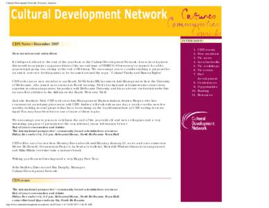 Cultural Development Network (Victoria), Australia