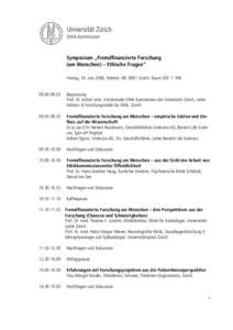 Symposium „Auguste Forel in Zürich -