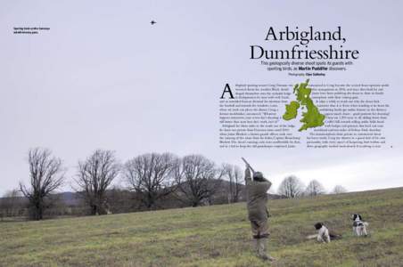ON THE SHOOT  Arbigland, Dumfriesshire  Sporting birds on Mrs Swinneys