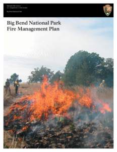 National Park Service U.S. Department of the Interior Big Bend National Park Big Bend National Park Fire Management Plan