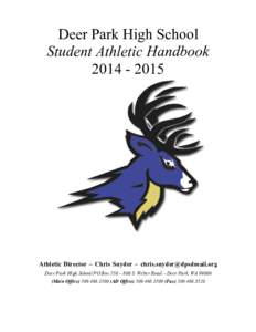    Deer Park High School Student Athletic Handbook[removed]