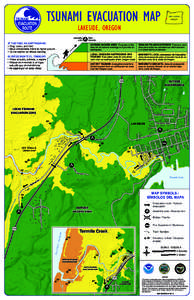 TSUNAMI EVACUATION MAP  MAP LOCATION OR E G O N