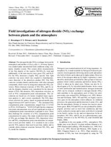 Atmos. Chem. Phys., 13, 773–790, 2013 www.atmos-chem-phys.net[removed]doi:[removed]acp[removed] © Author(s[removed]CC Attribution 3.0 License.  Atmospheric