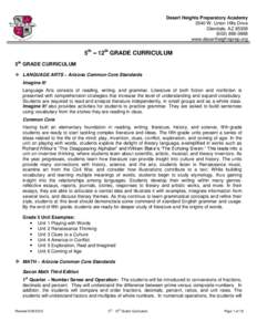 Desert Heights Preparatory Academy 3540 W. Union Hills Drive Glendale, AZ[removed]0888 www.desertheightsprep.org