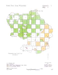 North Fork Alsea River Watershed Analysis, Ownership and Land Use Allocation Map