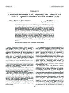 Psychological Review 2009, Vol. 116, No. 4, 986 –997 © 2009 American Psychological Association 0033-295X/09/$12.00 DOI: [removed]a0017097