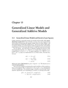 Chapter 13  Generalized Linear Models and Generalized Additive Models 13.1