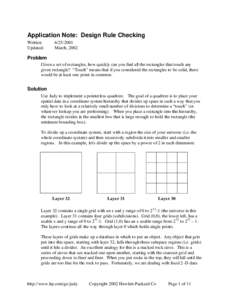 Application Note: Design Rule Checking Written: Updated: March, 2002