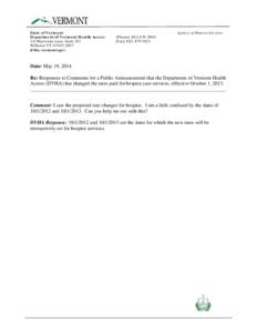 State of Vermont Department of Vermont Health Access 312 Hurricane Lane, Suite 201 Williston VT[removed]dvha.vermont.gov