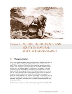 ChapterACTORS, ENTITLEMENTS AND EQUITY IN NATURAL