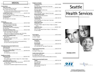 Brochures - HEALTH Seattle Health Services -Aug[removed]myriad).pub