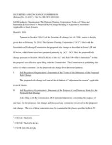 United States securities law / 73rd United States Congress / United States Securities and Exchange Commission / Financial accounting / United States housing bubble / Options Clearing Corporation / Securities Exchange Act / OneChicago /  LLC / Mark-to-market accounting / Finance / Financial economics / Financial system