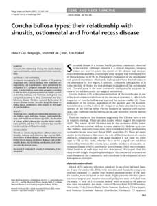 Skeletal system / Nose / Concha bullosa / Nasal concha / Semilunar hiatus / Genodermatoses / Middle nasal meatus / Sinusitis / Nasal cavity / Human anatomy / Anatomy / Medicine