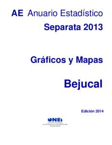 AE Anuario Estadístico Separata 2013 Gráficos y Mapas  Bejucal