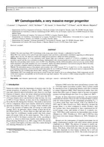 c 
ESO 2014 Astronomy & Astrophysics manuscript no. my_v9c October 22, 2014