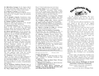 2 3. McC aff re y Cott ag e (2 1 St . J ame s). Bui l t b y Iri sh qu arr y man J a mes McC a ffre y i n t h e l at e[removed]s. Lat er t h e Cor b et t fa mi l y h o me[removed]O’Bri en’ s C ott ag e (19 St Ju des). Bu 