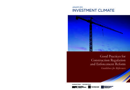 januaryInvestment ClImate Good Practices for Construction Regulation