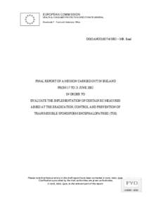 Biology / Bovine spongiform encephalopathy / Food safety / Specified risk material / Veterinary physician / Transmissible spongiform encephalopathies / Health / Medicine