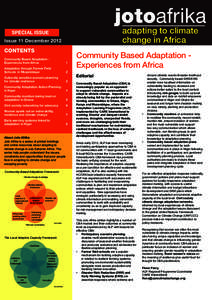 jotoafrika adapting to climate change in Africa SPECIAL ISSUE Issue 11 December 2012