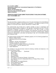 Microsoft Word - Report of the Sub-Committee on Capacity Building to the Seventh Session- Final Version.doc