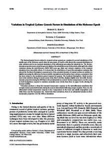 8196  JOURNAL OF CLIMATE VOLUME 25