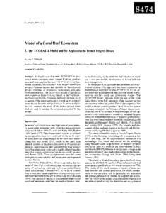 CoralReelsModel of a Coral Reef Ecosystem I. The ECOPATH Model and Its Application to French Frigate Shoals Jeffrey J. Polovina Southwest Fisheries Center Honolulu Laboratory, National Marine Fisheries Ser