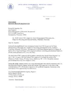 Draft federal TSCA approval - June 22, 2012