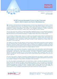 ANNUAL Press Release No.5 REPORT International Narcotics Control Board  For information only - not an official document.